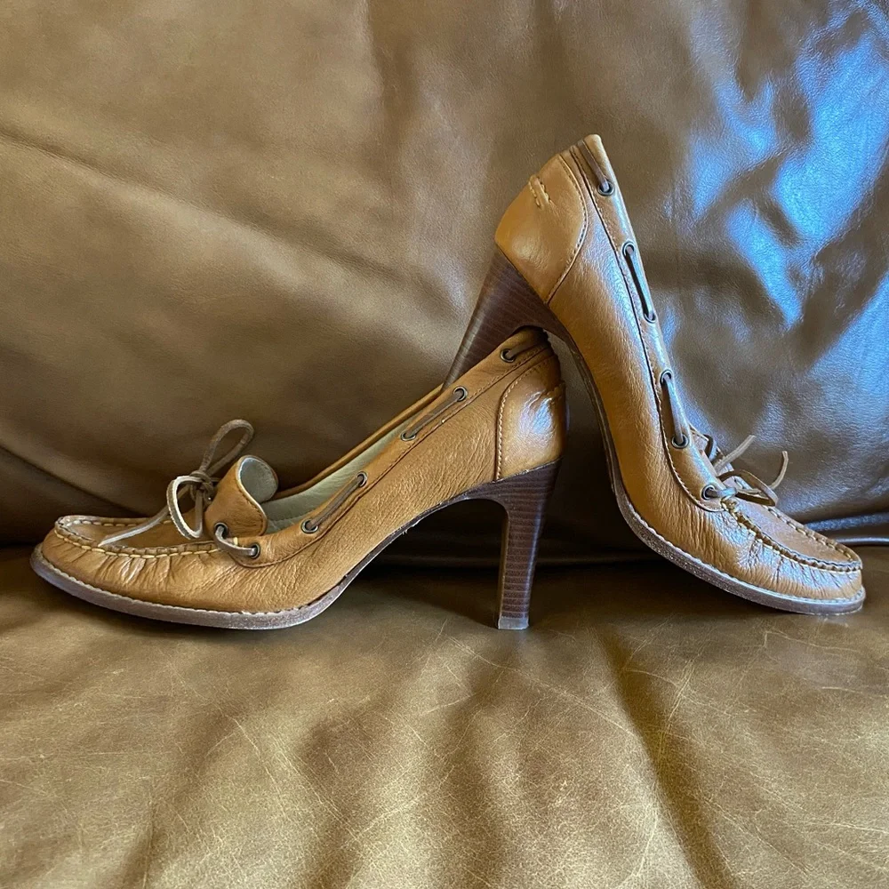 Michael Kors Leather 3.3” Heels Shoes Size 7.5